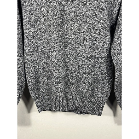 Vintage 90s Eddie Bauer Charcoal Wool Crewneck Sweater USA Made Size Small (N) - Picture 3 of 9